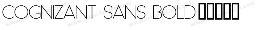 Cognizant Sans Bold字体转换